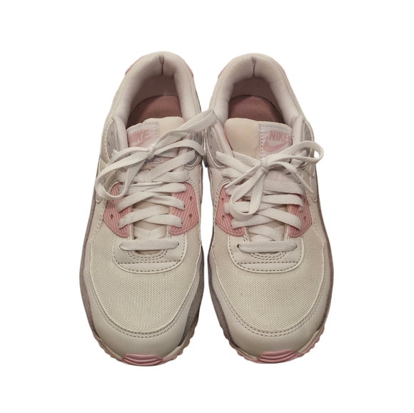 Nike Air Max 90 Low Womens Sneakers Pink Grey White Size 9 - Picture 6 of 7